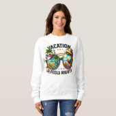 Urlaubsgefühl Basic Sweatshirt für Damen USA (Vorne ganz)