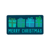 Urlaubsgeschenke Niedlich handgezeichnet MERRY CHR Adressaufkleber (Vorne)