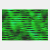 Urlaubsgrün - Imitate Fossil 3 Packung Geschenkpapier Set (Vorderseite)