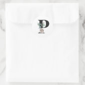 Urlaubsinitiative P Runder Aufkleber (Tasche)