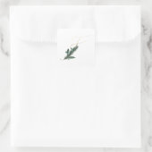 Urlaubsinitiativen für Winterferien Buchstabe F Quadratischer Aufkleber (Tasche)