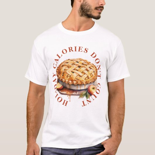 URLAUBSKALORIEN ZÄHLEN NICHT - APPLE PIE T-Shirt (Vorderseite)