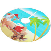 Urlaubskanzlei Polyester Weihnachtsbaumdecke (Schrägansicht)