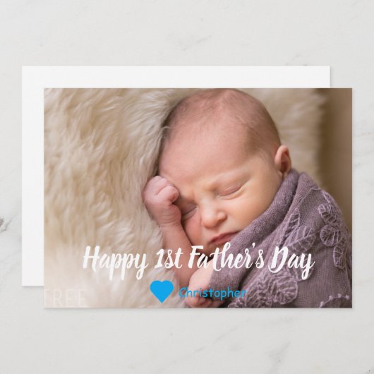 Urlaubskarte des Vaters Feiertagskarte (Vorne/Hinten)