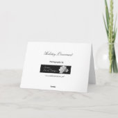 Urlaubskarte Feiertagskarte (Rückseite)