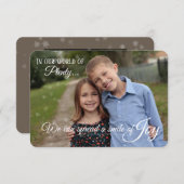 Urlaubskarte - Freude verteilen Einladung (Vorne/Hinten)