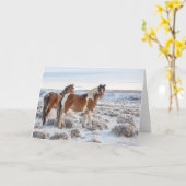 Urlaubskarte "Frozen Dawn" Karte (Gelbe Blume)