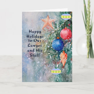 Urlaubskarte für Anwälte und Angestellte Karte