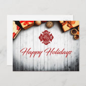 Urlaubskarte für Feuerwehrleute Postkarte (Vorne/Hinten)