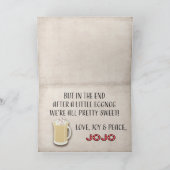 Urlaubskarte für Jojo Feiertagskarte (Innenseite)