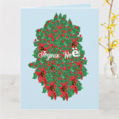 Urlaubskarte G : Weihnachten Karte (Gelbe Blume)