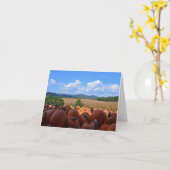 Urlaubskarte - Glückliches Erntedankfest Karte (Gelbe Blume)