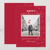 Urlaubskarte, Happy Valentins Tag Feiertagskarte (Vorne/Hinten)