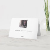 Urlaubskarte "Kastanie" (leer) Feiertagskarte (Rückseite)