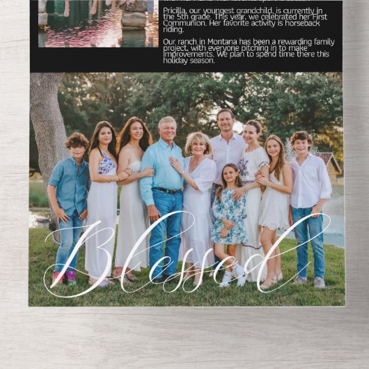 Urlaubskarte mit Fotos All In One Einladung (Innen Boden)