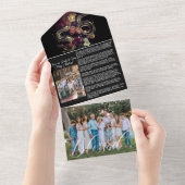 Urlaubskarte mit Fotos All In One Einladung (Abreißen)