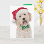 Urlaubskarte mit Goldener Doodle Karte (Gelbe Blume)