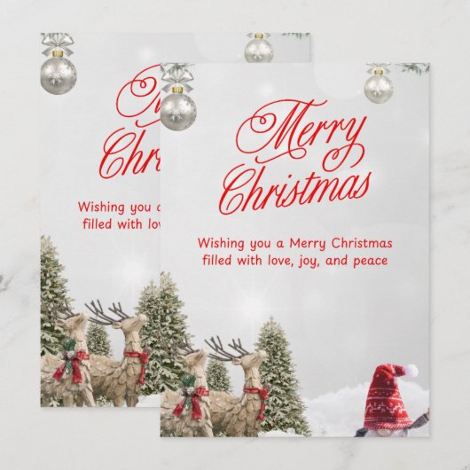 Urlaubskarten Feiertagskarte (Vorne/Hinten)