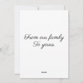 Urlaubskarten Feiertagskarte (Rückseite)