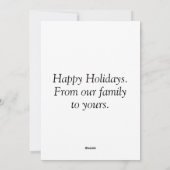 Urlaubskarten Feiertagskarte (Rückseite)