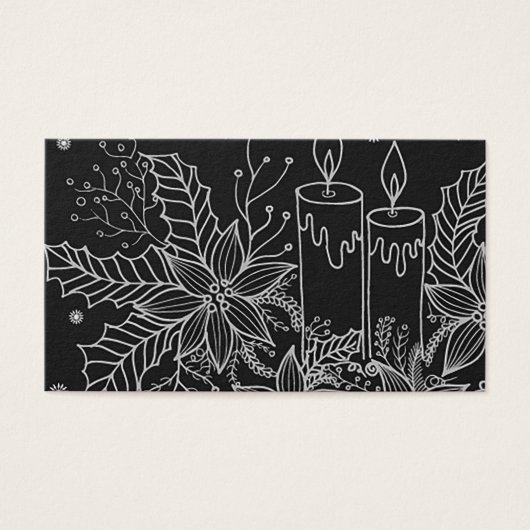 Urlaubskartenzertifikat Einfach Schwarz-weiß (Vorderseite)