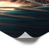 Urlaubskatze Poster (Ecke)