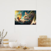 Urlaubskatze Poster (Küche)