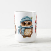 Urlaubskuhu Rot blaue rote Owls Kaffeetasse (Mittel)