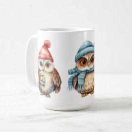Urlaubskuhu Rot blaue rote Owls Kaffeetasse