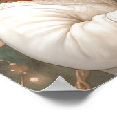 Urlaubslicht & Schwarzes Baby-Blick Poster (Ecke)