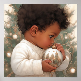 Urlaubslicht & Schwarzes Baby-Blick Poster