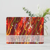 Urlaubslicht Silvester Party Einladung (Stehend Vorderseite)