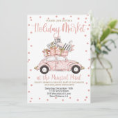 Urlaubsmarkt Einladung (Stehend Vorderseite)