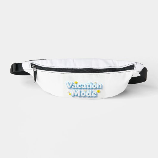 Urlaubsmodus 3D Puffy-Typografie-Taillentasche Bauchtasche (Vorderseite)