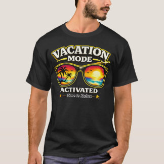 Urlaubsmodus aktiviert Strand-Trip-Outfit-Shirt T-Shirt