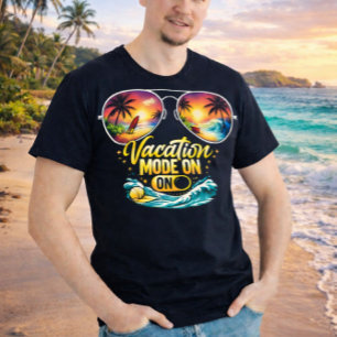Urlaubsmodus An Ozean-Sonnenuntergangs-Shirt T-Shirt