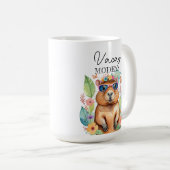 Urlaubsmodus Capybara Tropisch Lustiger Becher Kaffeetasse (VorderseiteRechts)