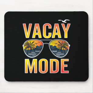 Urlaubsmodus der Reise Lustiger Familienstrandurla Mousepad