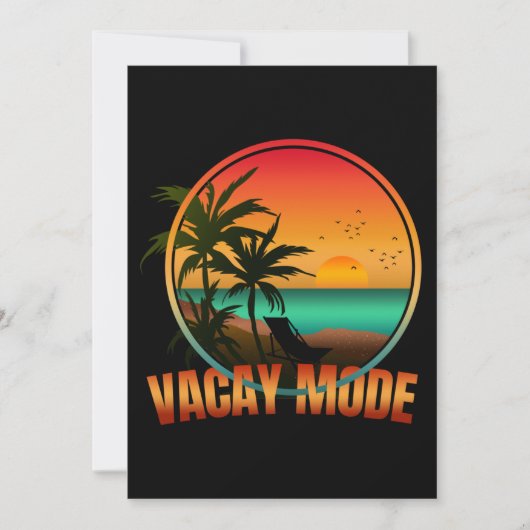 URLAUBSMODUS EINLADUNG (Vorderseite)