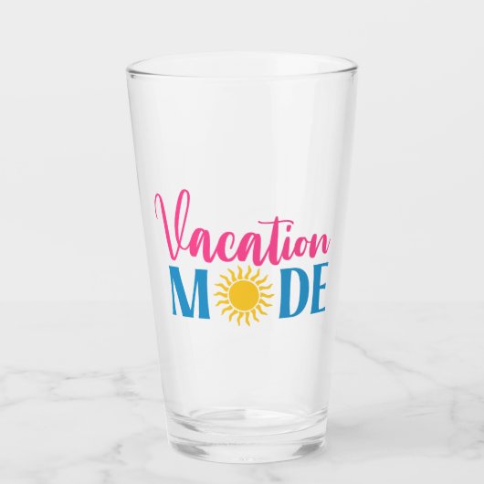 Urlaubsmodus Glas (Vorderseite)