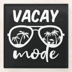 Urlaubsmodus II - Familienurlaub Glasuntersetzer