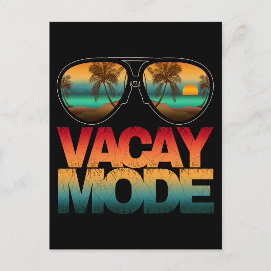 Urlaubsmodus Postkarte (Vorderseite)
