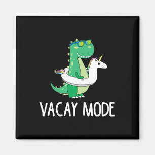 Urlaubsmodus Süßer Dinosaurier T-Shirt Lustiges Fa Magnet