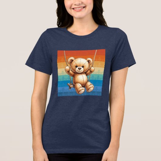 Urlaubsmodus Tri-Blend Shirt (Vorderseite)