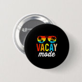 Urlaubsmodus vintage Ferien Sommer Kreuzfahrt Fami Button (Vorne & Hinten)