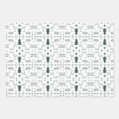 Urlaubsmuster 2 Faltblätter - Set von 3 Jahren Geschenkpapier Set (Vorderseite 2)