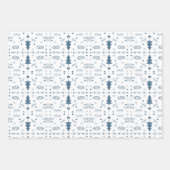 Urlaubsmuster 2 Faltblätter - Set von 3 Jahren Geschenkpapier Set (Vorderseite)