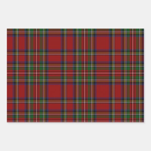 Urlaubsmuster Formen und kariert blaues Grün Geschenkpapier Set (Vorderseite 2)