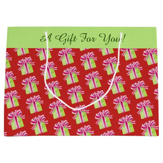 Urlaubsmuster Geschenkboxen Große Geschenktüte (Vorderseite)