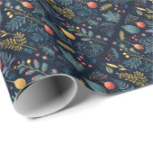 Urlaubsmuster Geschenkpapier (Rolleneckpunkt)